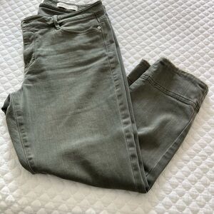 J. Jill Olive  green Ankle Jeans